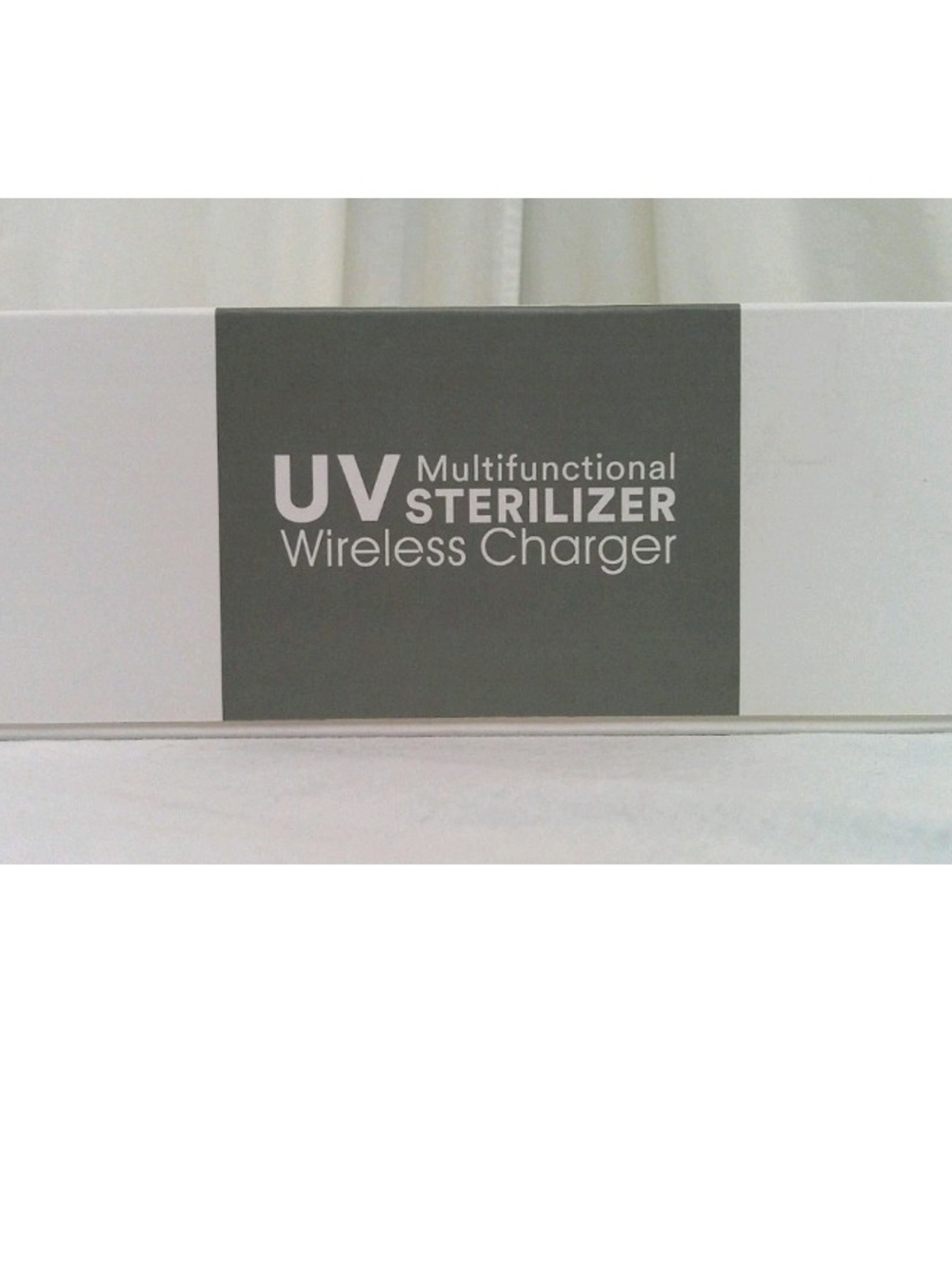 UV Multifunctional Sterilizer Wireless Charger - White with Purple Tray - Picture 3 of 12